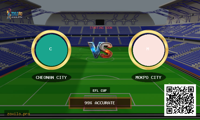 EFL Cup: Cheonan City vs Mokpo City Prediction