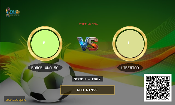 Serie A - Italy: Barcelona SC vs Libertad Prediction